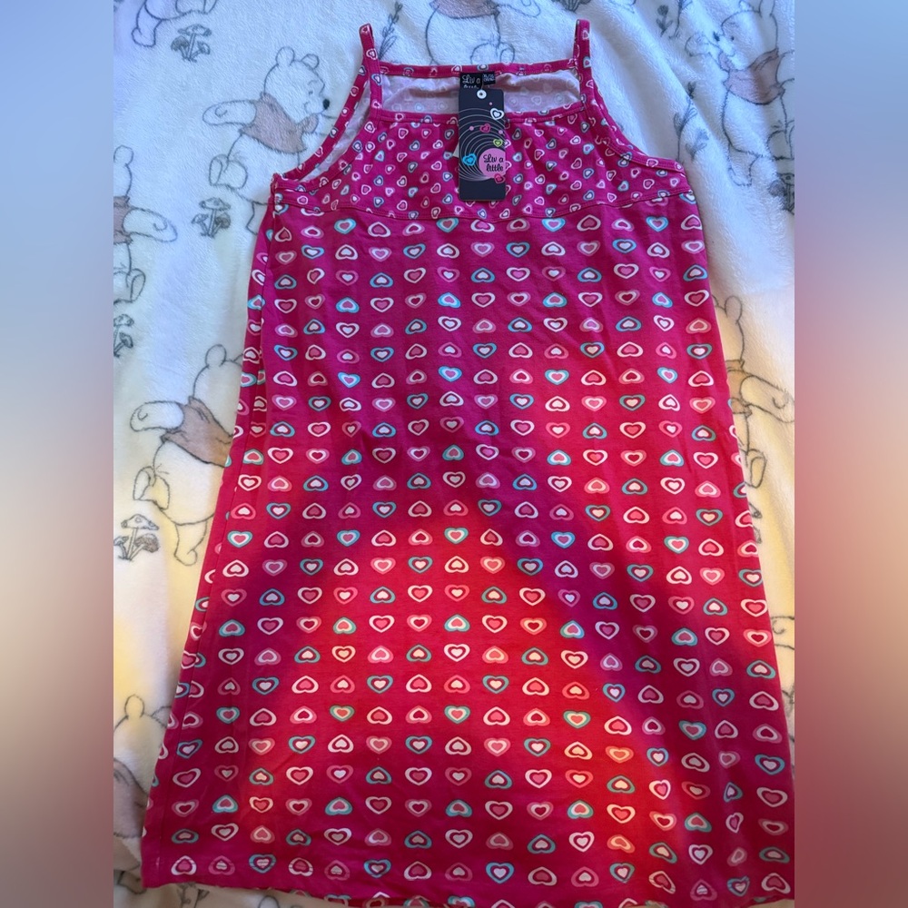 Girls Heart Pink Dress